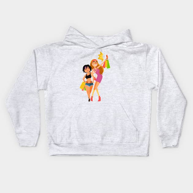 Girl Power Kids Hoodie by Kurtssingh